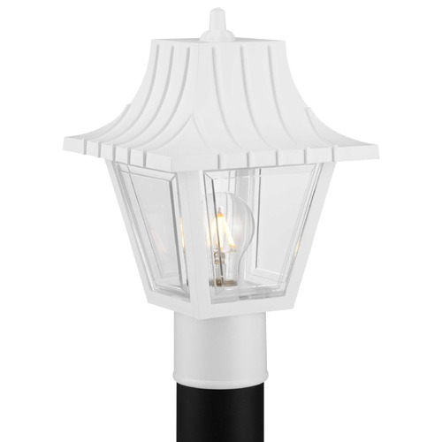 Progress Lighting Mansard White Post Light