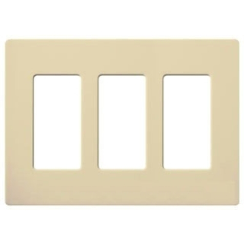 Designer Style 3-Gang Wall Plate in Ivory