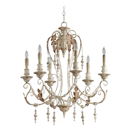 Cyan Design Lolina Persian White Chandelier by Cyan Design 6577