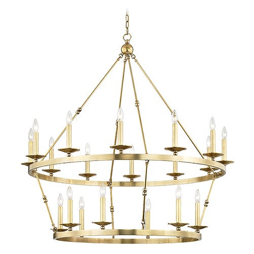 Allendale Aged Brass Chandelier by Hudson Valley Lighting