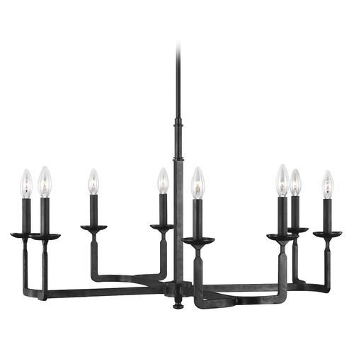 Ansley Aged Iron Chandelier by Generation Lighting