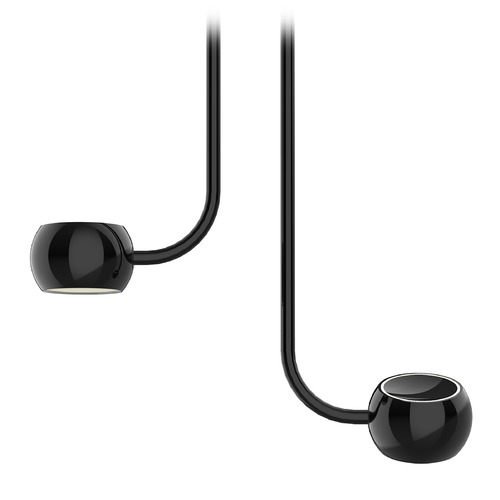 Flux Gloss Black LED Multi-Light Pendant by Kuzco Lighting