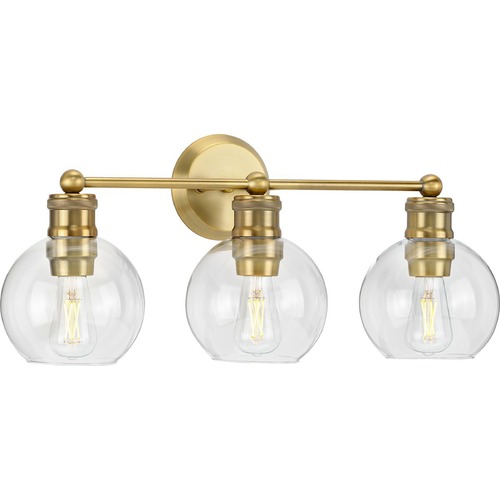 Progress Lighting Hansford 24.50-Inch Bath Light in Vintage Brass by Progress Lighting P300051-163