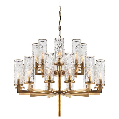 Visual Comfort Signature Collection Kelly Wearstler Liaison Chandelier in Antique Brass by Visual Comfort Signature KW5201ABCRG