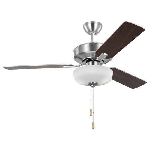 Linden 48 Brushed Steel LED Ceiling Fan by Generation Lighting