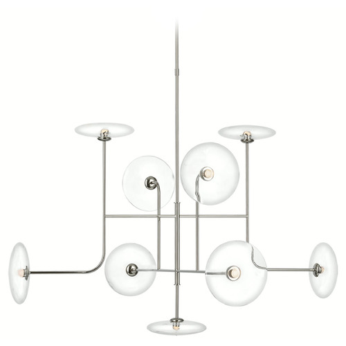Ian K. Fowler Calvino XL Arched Chandelier in Nickel by Visual Comfort