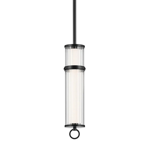 Kichler Lighting Riven LED Mini Pendant in Black by Kichler Lighting 52755BKLED