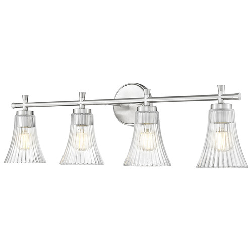 Z-Lite Z-Lite Belle Brushed Nickel Bathroom Light 7519-4V-BN