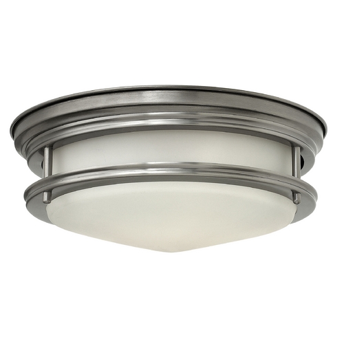 Hadley 12-Inch Flush Mount in Antique Nickel by Hinkley Lighting