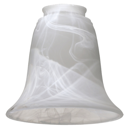Faux Alabaster Bell Glass Shade by Quorum Lighting