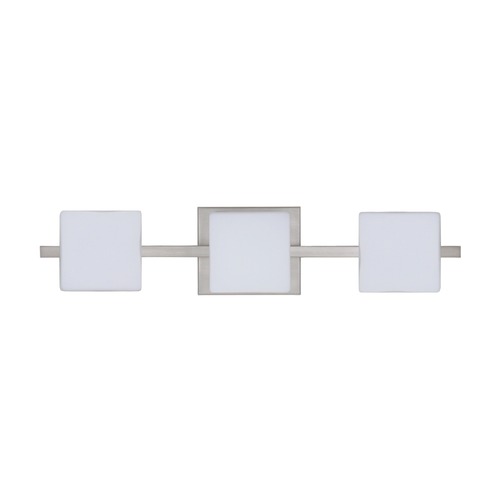 Besa Lighting Besa Lighting Alex Satin Nickel LED Bathroom Light 3WS-773507-LED-SN