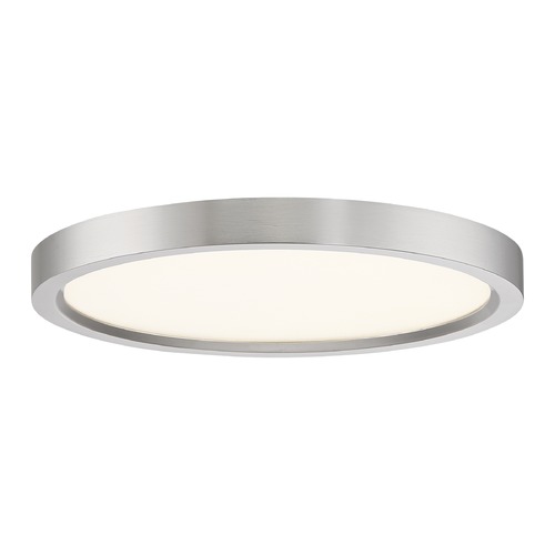 Quoizel Lighting Outskirts 11-Inch LED Flush Mount in Brushed Nickel by Quoizel Lighting OST1711BN