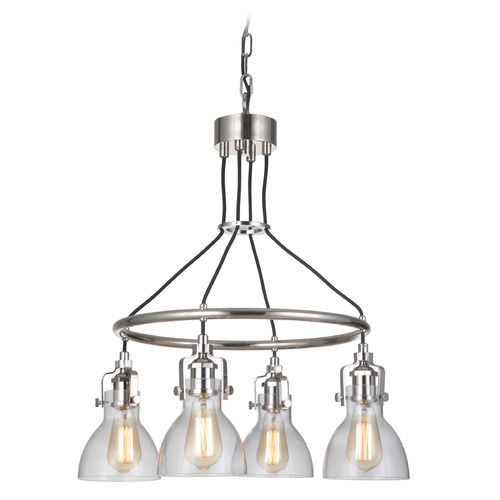 State House Polished Nickel Chandelier by Craftmade Lighting