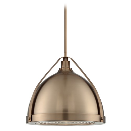 Barbett Burnished Brass Pendant by Satco Lighting