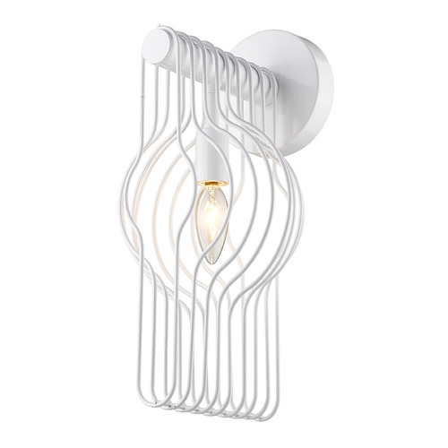 Z-Lite Contour White Sconce by Z-Lite 801-1S-WH