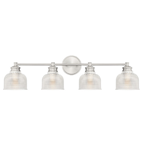 32-Inch Bathroom Light in Brushed Nickel by Meridian