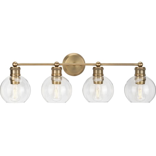 Hansford 33.50-Inch Bath Light in Vintage Brass by Progress Lighting