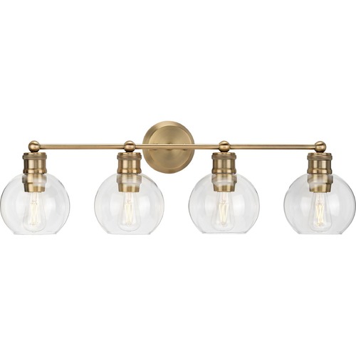 Progress Lighting Hansford 33.50-Inch Bath Light in Vintage Brass by Progress Lighting P300052-163