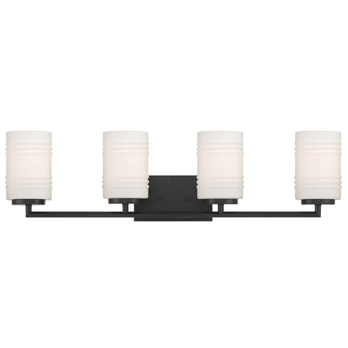 Designers Fountain Leavenworth Matte Black Bathroom Light