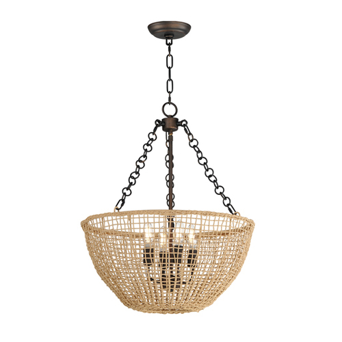Cestino 4-Light Pendant in Antique Bronze by Maxim Lighting