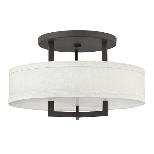 Hinkley Hampton 20-Inch Buckeye Bronze LED Semi-Flush Mount by Hinkley Lighting 3201KZ-LED