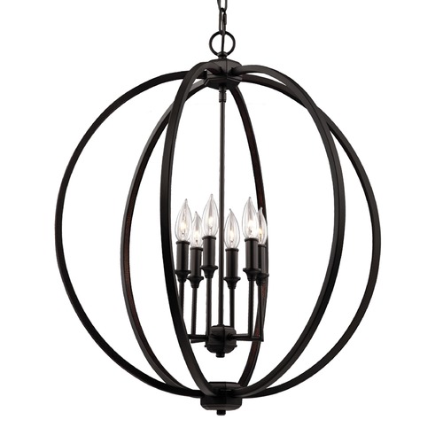 Visual Comfort Studio Collection Corinne Pendant in Oil Rubbed Bronze by Visual Comfort Studio F3061/6ORB