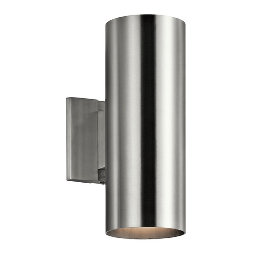 Cylinders 12-Inch Outdoor Wall Light in Brushed Aluminum by Kichler Lighting