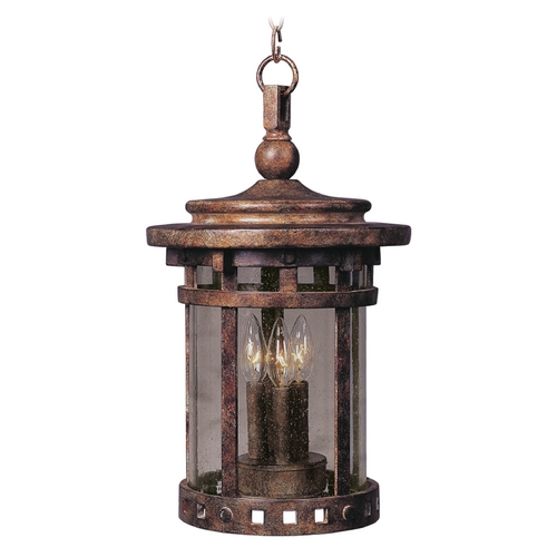 Santa Barbara DC Outdoor Hanging Lantern in Sienna Finish by Maxim Lighting