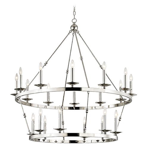 Allendale Polished Nickel Chandelier by Hudson Valley Lighting