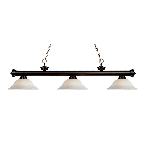 Riviera Bronze Billiard Light by Z-Lite