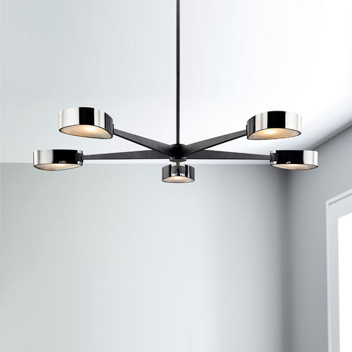 Allisio 49-Inch Carbide Black Chandelier by Troy Lighting