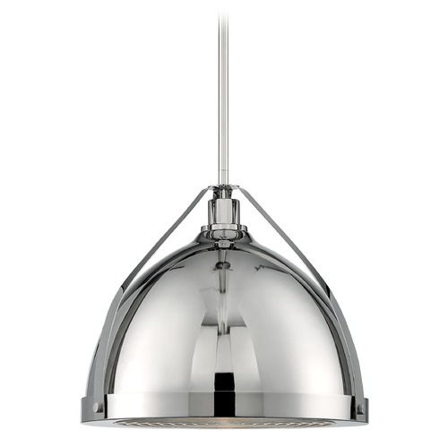 Barbett Polished Nickel Pendant by Satco Lighting