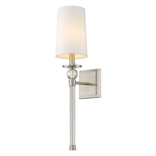 Z-Lite Mia Brushed Nickel Sconce by Z-Lite 805-1S-BN