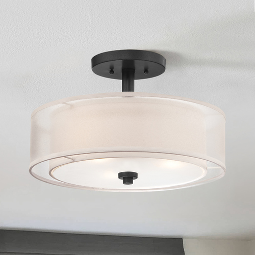 Parsons Studio Sand Coal Semi-Flush Mount by Minka Lavery