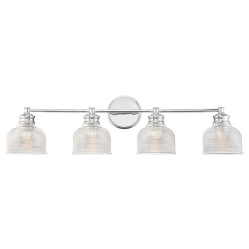 32-Inch Bathroom Light in Chrome by Meridian