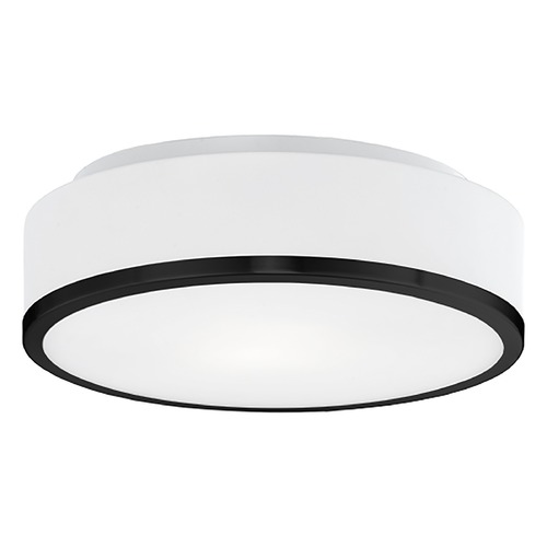 Kuzco Lighting Charlie 11.5-Inch Flush Mount with Opal Glass by Kuzco Lighting 599002BK