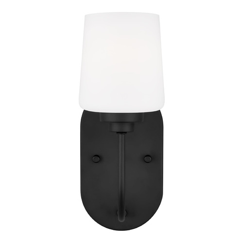 Generation Lighting Windom Midnight Black Sconce by Generation Lighting 4102801-112