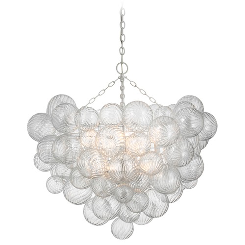 Visual Comfort Signature Collection Julie Neill Talia Grande Chandelier in Plaster White by Visual Comfort Signature JN5113PWCG