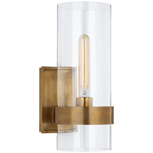 Visual Comfort Signature Collection Ian K. Fowler Presidio Small Sconce in Antique Brass by Visual Comfort Signature S2166HABCG