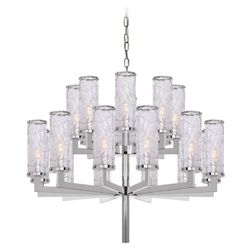 Visual Comfort Signature Collection Kelly Wearstler Liaison Chandelier in Nickel by Visual Comfort Signature KW5201PNCRG
