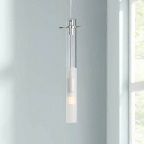 Pipette 12-Inch LED Mini Pendant in Polished Chrome by ET2 Lighting