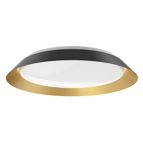 Kuzco Lighting Jasper Black / Gold LED Flushmount Light