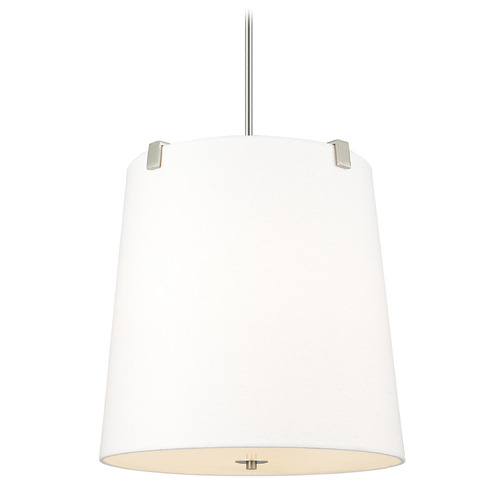 Z-Lite Weston Brushed Nickel Pendant Light with Empire Shade