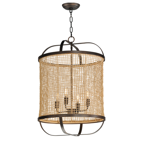 Cestino 19-Inch Pendant in Antique Bronze by Maxim Lighting