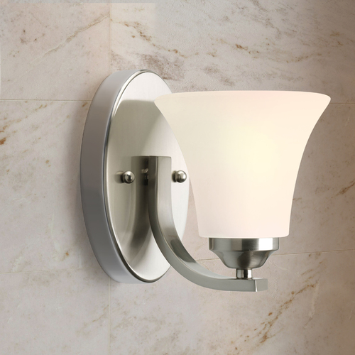 Progress Lighting Adorn Sconce in Brushed Nickel by Progress Lighting P2008-09