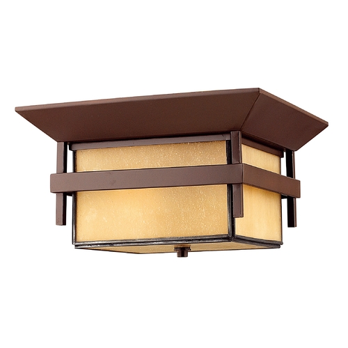 Harbor 12.25-Inch Outdoor Flush Mount in Anchor Bronze by Hinkley Lighting