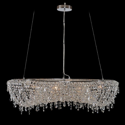 Allegri Lighting Allegri Crystal Voltare Chrome Pendant Light 029754-010-FR001