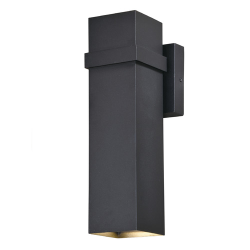 Vaxcel Lighting Lavage Textured Black LED Outdoor Wall Light