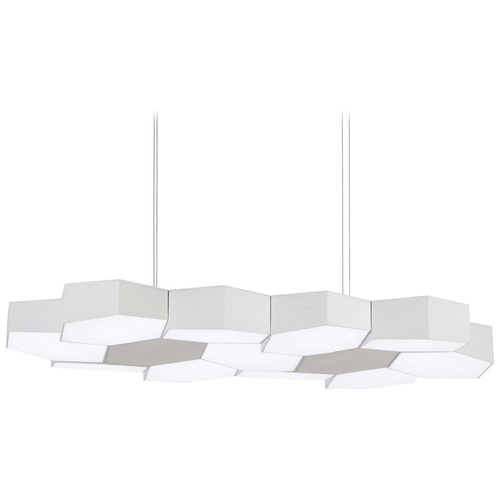 Hexacomb Matte White LED Pendant by George Kovacs