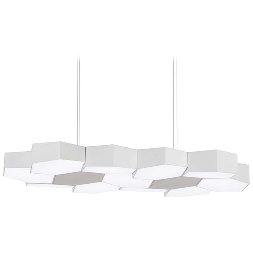 George Kovacs Lighting Hexacomb Matte White LED Pendant by George Kovacs P8219-044B-L